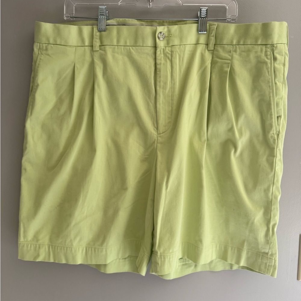 Oxford Golf Shorts Men’s SZ 40 Light Green Cotton Stretch Pockets Lightweight